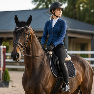 EW <span class=keywords><strong>Pantalon</strong></span> d'équitation pour femme sans silicone, coupe intégrale, taille haute, extensible dans les 4 sens - Product Image 4