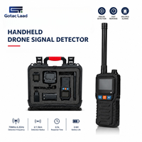 Détecteur de drones portable 70 MHz-6,2 GHz pleine bande, étanche, portée 1,5-3 km, autonomie 6h+, pour la sécurité extérieure