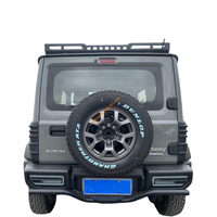 Protection d'angle latérale pour Jimny JB74 2019 2023 2024 3/5 portes, avant et arrière, 4 pièces/ensemble, noir mat, en PP, à coller, accessoires injectés