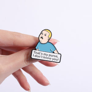 C'est mon sac à main, je ne t'ai jamais vu, épingles en émail, défense personnelle, dessin animé, comédie, émission de télévision, broche, badge de revers, bijoux, cadeau, vente en gros - Product Image 4
