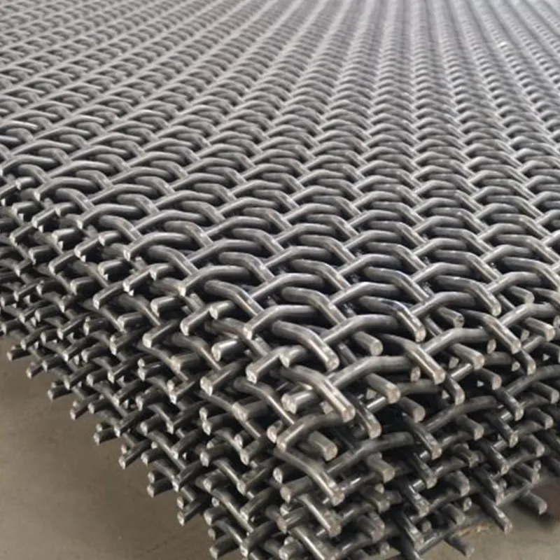 65Mn Heavy duty steel crimped wire mesh screen for shale shaker
