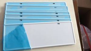 Voertuig Nummerplaat Custom Aluminium Wit Zwart Nummer Letter Matrijs Auto Reflecterende Kentekenplaat - Product Image 6