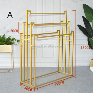 Trung Tâm Mua Sắm Đa Tầng Khăn Hiển Thị Giá Đồ Nội Thất Khăn Tay Treo Hiển Thị Đứng Kim Loại Thép Không Gỉ Hiển Thị - Product Image 6