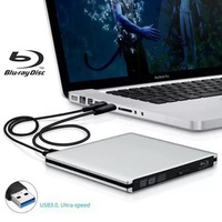 Lecteurs DVD USB 3.0 de haute qualité, graveur DVD externe, lecteur Blu-ray portable 3D