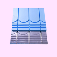 Panneau de chauffage au sol XPS en aluminium lisse 0,1/0,2 mm, feuille régulière personnalisée 0,3/0,4 mm, panneau de chauffage au sol XPS pour chauffage à sec