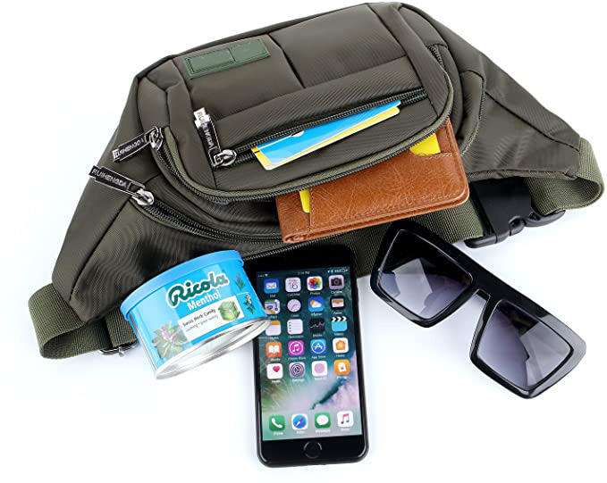 Marsupio Impermeabile A Va Bassa Cintura Per Coscia Hip Bum Moto - Foto 4