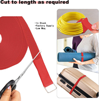 Sangle de fixation adhésive en nylon à boucle découpable, résistante à la chaleur, de haute qualité, en stock usine, pour batterie, à une face, avec crochet et boucle, pour câble