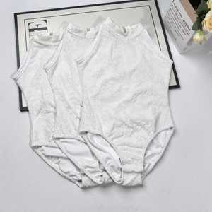 2025 gran oferta <span class=keywords><strong>niñas</strong></span> encaje blanco <span class=keywords><strong>Ballet</strong></span> leotardo niños cuello alto tutú <span class=keywords><strong>baile</strong></span> leotardo princesa vestido - Product Image 2