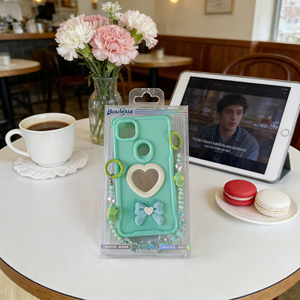 เคสโทรศัพท์มือถือกันกระแทกแบบมีสายคล้องคอ รุ่น 2026 New Waist Three-in-<span class=keywords><strong>One</strong></span> Glitter Drop Heart-mirror พร้อมโบว์อีพ็อกซี่ สำหรับ TEC SPARK GO 3 - Product Image 4