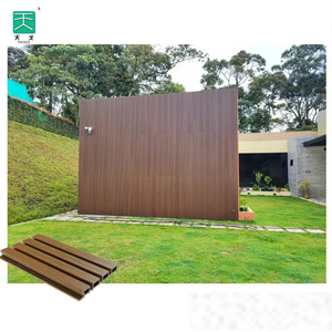TianGe prezzo competitivo facile da installare in ardesia laminato Color noce rivestimento della <span class=keywords><strong>casa</strong></span> parete esterna 156*9 Wpc pannelli - Product Image 2