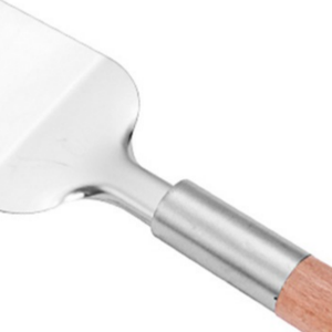 Juego de Cortador y Espátula para Pizza con Mango de Madera, Cortador de Pizza de Acero Inoxidable Premium y Herramienta para Servir para Hornear - Product Image 5