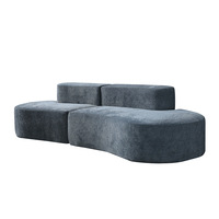 Canapé-lit convertible en tissu compressé 2 en 1, emballé sous vide, double, pliable, moderne, minimaliste, ensemble de meubles pour salon