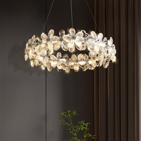 Lustres en cristal K9 de luxe moderne avec éclairage LED pour salle à manger, hall d'hôtel, restaurant