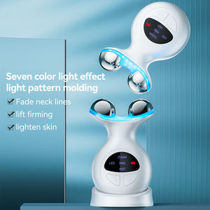 SHOmfrs Masseur Visage et Cou 7 Couleurs, Appareil de Lifting Facial, Raffermissant Cutané, <span class=keywords><strong>Anti</strong></span>-<span class=keywords><strong>Rides</strong></span>, Machine à Vibrations pour Soin Quotidien de la Peau et Beauté - Product Image 3