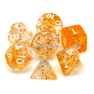 Ensemble de dés en acrylique <span class=keywords><strong>soufflé</strong></span> multicolores personnalisés DND, 7 pièces, <span class=keywords><strong>pour</strong></span> les jeux de table Dungeons & Dragons - Product Image 6