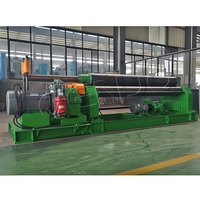 Machine à rouler les tôles en acier inoxydable automatique robuste GENUO de Chine, machine à former des plaques à 3 rouleaux, épaisseur 6 mm, 1500 mm