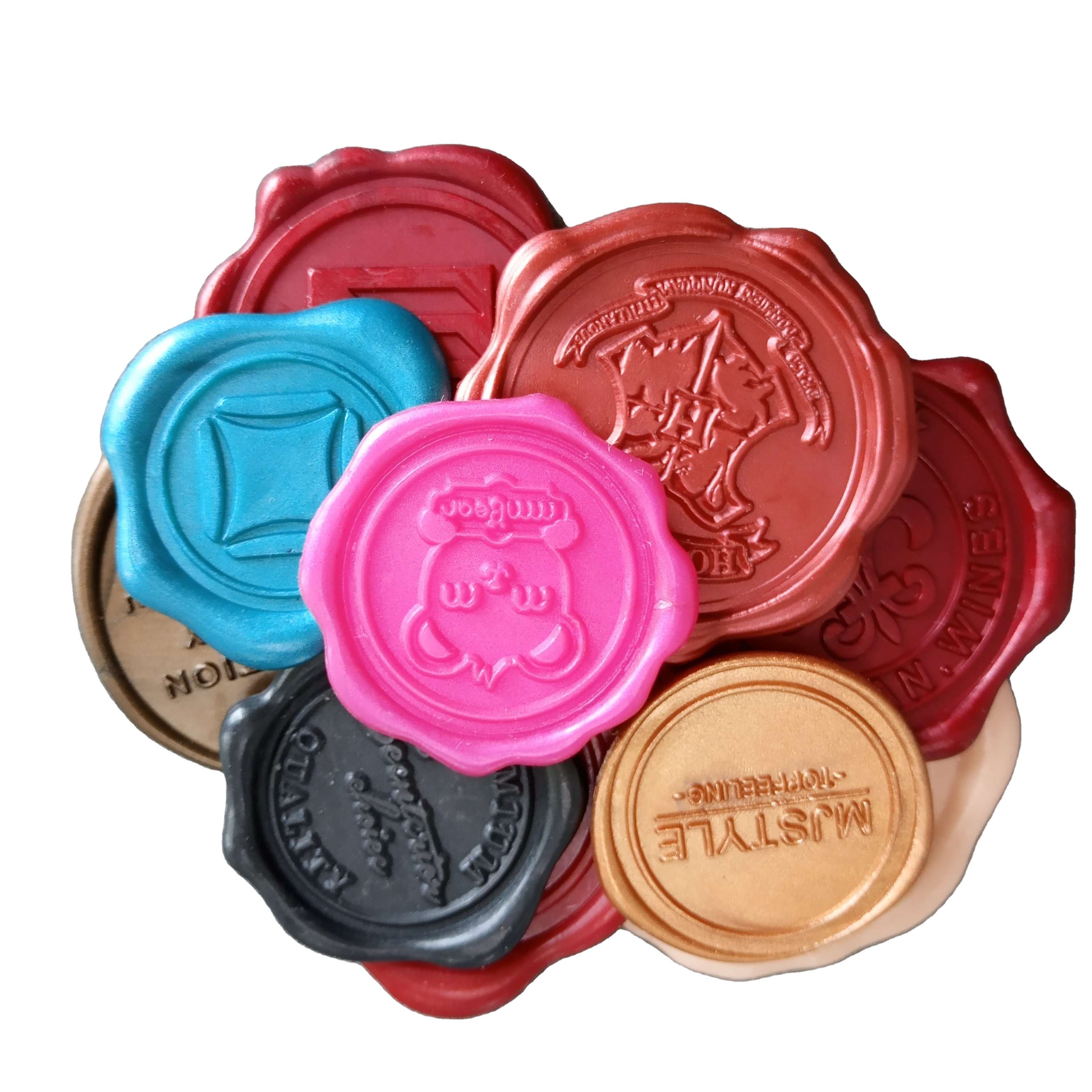 Высококачественная Гибкая самоклеящаяся восковая наклейка с логотипом на заказ