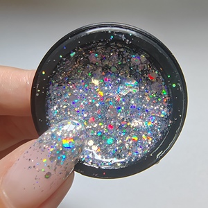 WEKIKOU Vente en gros de vernis à ongles en gel UV à <span class=keywords><strong>paillettes</strong></span> arc-en-ciel sirène, Smalto Semipermanente, gel à ongles à <span class=keywords><strong>paillettes</strong></span> semi-permanent - Product Image 3