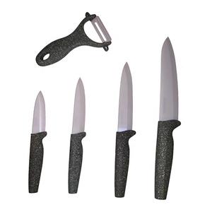 Mejor regalo cuchillo japonés 5pcs genial esmerilado cocina pelador cuchillo de cerámica conjunto - Product Image 1