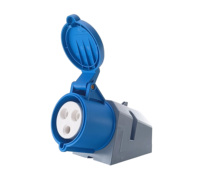M32341 240v 32 Amper 3 Pinli Mavi IP44 Komando Priz Duvara Monte