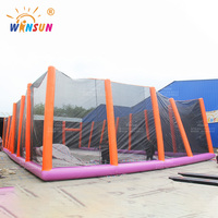 Permainan Olahraga Interaktif Tiup PVC Komersial Winsun Giant untuk Dewasa Bersertifikasi CE Bebas Timbal Tahan Api