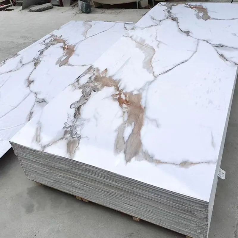 Factory price and excellent design 3mm pvc marble sheet High Quality Indoors uv pvc marble sheet