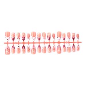 Ongles press-on réutilisables en ABS de qualité supérieure pour la Saint-Valentin, avec revêtement en gel UV, écologiques et durables - Product Image 5