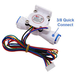 Оригинальный производитель OEM поддержка 3/8 PE быстрое подключение 0,3-10 л/мин Датчик потока воды в холле с датчиком температуры <span class=keywords><strong>TDS</strong></span> - Product Image 4