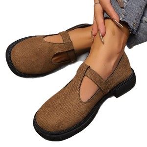 Spring New Thick-Soled Retro Single Shoes for Women, Large Size Suede British Style - Product Image 5