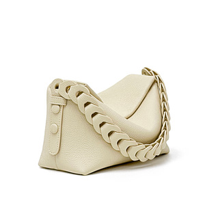 Borsa da <span class=keywords><strong>donna</strong></span> in pelle di vacchetta con primo strato nuova borsa a tracolla a spalla in tessuto di nicchia semplice borsa con cuscino di temperamento alla moda - Product Image 3