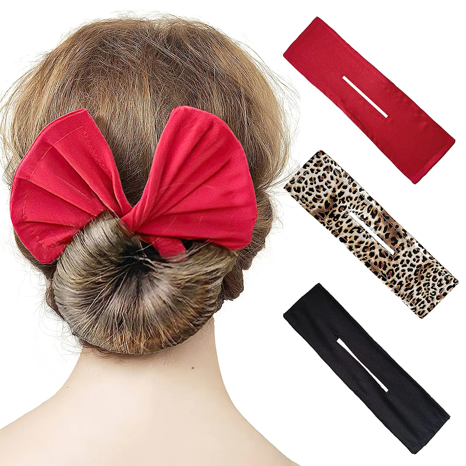 Hair Accessories for Women Leopard Style Hair Bun Maker French Twist Hair TooL For Fashion Hairstyle Deft Bun Maker