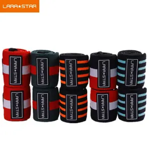 Elastic Sport Wrist Support Custom Logo Gym Fitness Workout Weight Lifting Polyester&Cotton Elastic Wrist Wraps