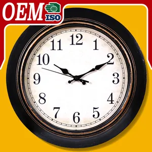 European classic luxury antique style plastic Quartz wall clock is suitable for home kitchen decor wall clock