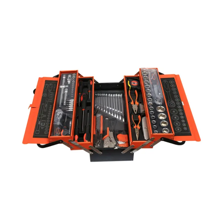 Caja de herramientas de reparación de automóviles de motocicleta, set con caja de herramientas, 85 Uds.