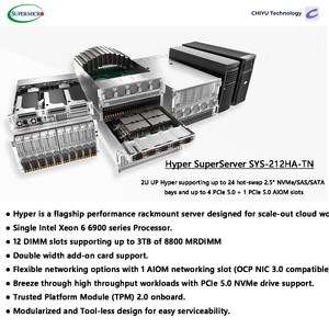 Supermicro Superserver Sys-212ha-tn 2u Rackmount Processeur Xeon série 6900 24 baies NVMe à échange à chaud Serveur IA 3tb Sys-212ha-tn - Product Image 5