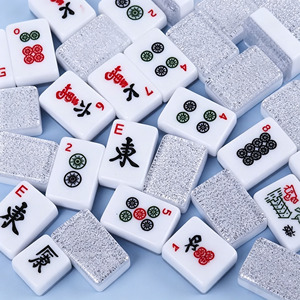 Fichas de Mahjong Americanas de Estilo Retro, Acrílicas de Primera Calidad, Inspiradas en el Cloisonné, de Estilo Lujoso, para Reuniones de Amigos - Product Image 5