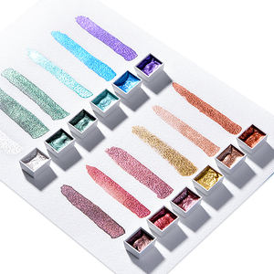 <span class=keywords><strong>Amazon</strong></span> Venta caliente agua sólida pintura pastel de 48 colores en <span class=keywords><strong>caja</strong></span> de lata - Product Image 5