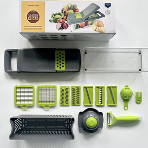 14/16 pièces ensemble d'outils de cuisine chauds multifonctionnels facile PP plastique trancheuse manuelle coupe-soie <span class=keywords><strong>râpe</strong></span> ustensiles à découper - Product Image 6