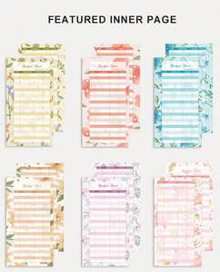 Wholesale Pu Leather <b>Notebook</b> A4 Budget Binder Planner With Cash Envelopes Budget Sheet <b>Set</b> - Product Image 3