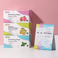 Tisu Basah Sekali Pakai UUKKG Aroma Peach Lemon Mint, Penyegar, Penghapus Riasan Untuk Membersihkan Wajah Dan Tubuh, Grosir