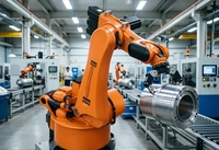 Bras robotisé industriel à charge lourde KUKA KR 500L340-3 F, capacité de charge de 500 kg, portée de 3400 mm, 11 kW, 400 V, modèle électromécanique servo-électrique