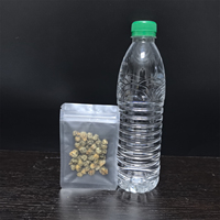 Sachet Doypack Transparent Blanc Vierge, Design Uni, Fermeture Éclair Étanche, pour Emballage Personnalisé de Noix et Snacks