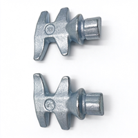 Tête de serrure de porte de remorque avec loquet à crochet galvanisé pour pièces de rechange de quincaillerie de carrosserie de semi-remorque, vente en gros