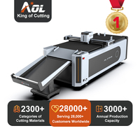 Cortadora de Cartón CNC con Cuchilla Oscilante Digital de Fábrica AOL, Máquina de Corte con Reconocimiento de Posicionamiento por Cámara CCD