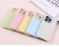 Coque de téléphone en Silicone liquide gelée souple pour iPhone 15 14 13 12 Pro Max Plus