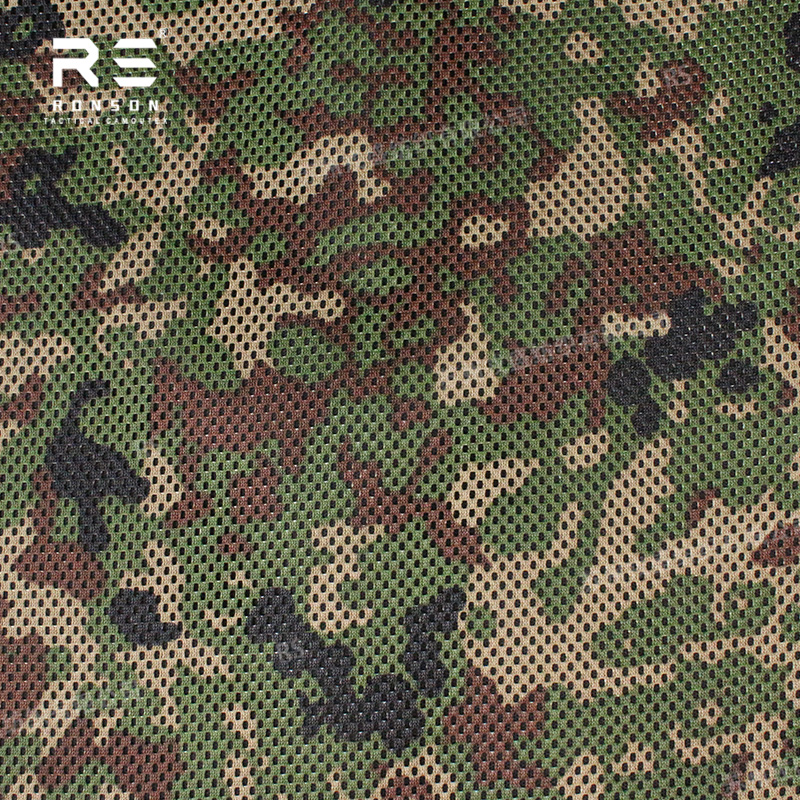 JSDF, японская Самозащита, Лесной камуфляж, 230 г/м2, 100% полиэфирная сетчатая ткань с принтом для тактического снаряжения, совместимая с инфракрасным излучением