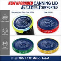 Fabrieksdirect Lage Koppel Makkelijk Openbare Potdeksel 500ml 1000ml voor Senioren en Kinderen Op Maat Bedrukt BPA-Vrij Metalen Deksel OEM Leverancier