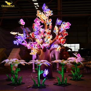 <span class=keywords><strong>Lanterna</strong></span> Decorativa Natalizia in Seta a Tema Festival per Parco Esterno - Product Image 5
