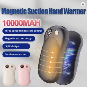 Lot de 2 chauffe-mains magnétiques rechargeables PTC, charge USB, thermostat réglable, portables pour la maison et l'extérieur - Product Image 4