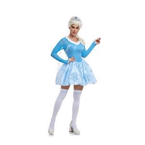 Nouveautés Tenue Cosplay Halloween pour femmes Robe de princesse <span class=keywords><strong>Elsa</strong></span> Reine <span class=keywords><strong>Elsa</strong></span> Costumes de fête - Product Image 3